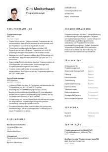 Lebenslauf-Vorlage für Programmmanager*in #1