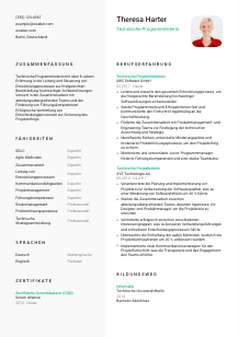 Lebenslauf-Vorlage für Technische*r Programmleiter*in #2