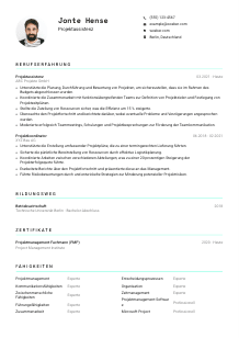 Lebenslauf-Vorlage für Projektassistenz #3