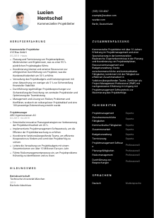 Lebenslauf-Vorlage für Kommerzieller Projektleiter*in #3
