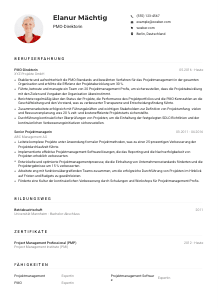 Lebenslauf-Muster für PMO-Direktor*in
