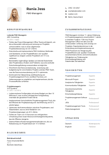 Lebenslauf-Vorlage für PMO-Manager*in #2