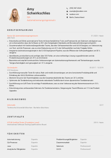 Lebenslauf-Vorlage für QA-Automatisierungsingenieur*in #3