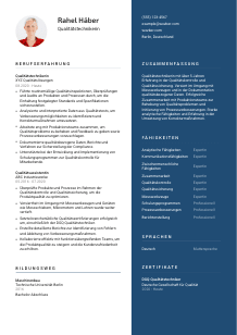 Lebenslauf-Vorlage für Qualitätstechniker*in #2