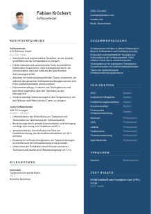 Lebenslauf-Vorlage für Softwaretester*in #2