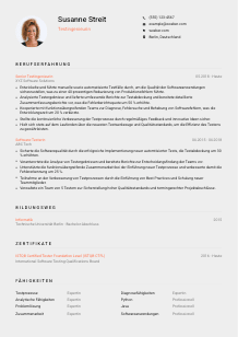 Lebenslauf-Vorlage für Testingenieur*in #3
