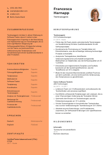 Lebenslauf-Vorlage für Testmanager*in #3
