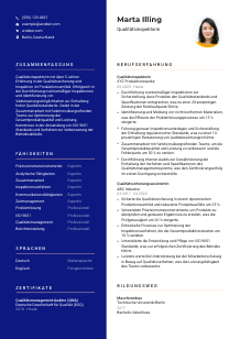 Lebenslauf-Vorlage für Qualitätsinspektor*in #3