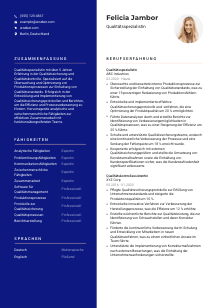 Lebenslauf-Vorlage für Qualitätsspezialist*in #3