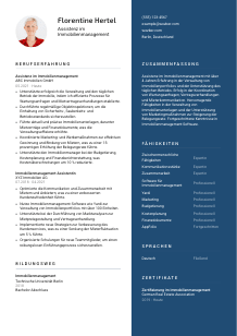 Lebenslauf-Vorlage für Assistenz im Immobilienmanagement #2