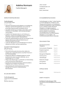 Lebenslauf-Vorlage für Facility-Manager*in #1