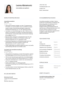Lebenslauf-Vorlage für Immobilienverwalter*in #1