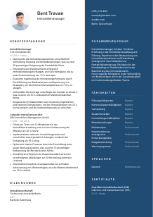 Lebenslauf-Vorlage für Immobilienmanager*in #2