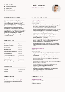 Lebenslauf-Vorlage für Immobilienentwickler*in #3