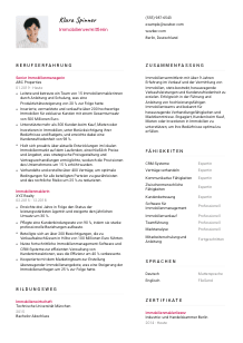 Lebenslauf-Vorlage für Immobilienvermittler*in #2