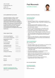 Lebenslauf-Vorlage für Immobilienverkäufer*in #2