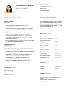 Lebenslauf-Vorlage für Account-Manager*in #1