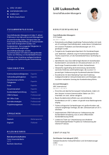 Lebenslauf-Vorlage für Geschäftskunden-Manager*in #3