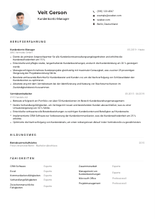 Lebenslauf-Muster für Kundenkonto-Manager*in