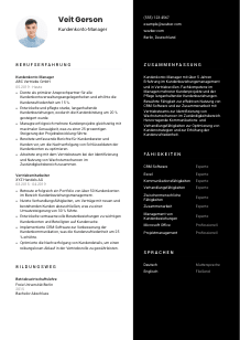 Lebenslauf-Vorlage für Kundenkonto-Manager*in #3