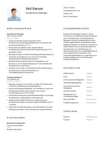 Lebenslauf-Vorlage für Kundenkonto-Manager*in #1