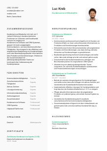 Lebenslauf-Vorlage für Kundenservice-Mitarbeiter*in #2