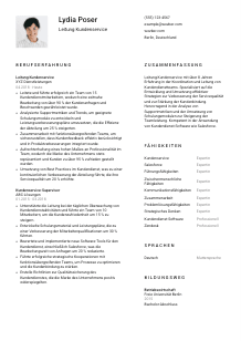 Lebenslauf-Vorlage für Leitung Kundenservice #1