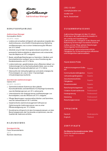 Lebenslauf-Vorlage für Auktionshaus-Manager*in #3
