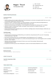 Lebenslauf-Vorlage für Vertriebsleiter*in Filiale #3