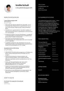 Lebenslauf-Vorlage für Leitung Bekleidungsgeschäft #3