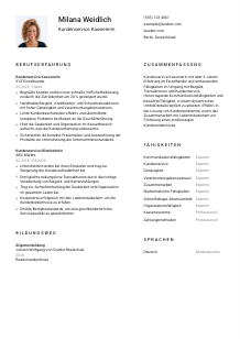 Lebenslauf-Vorlage für Kundenservice Kassierer*in #1