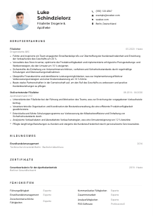 Lebenslauf-Muster für Filialleiter*in Drogerie & Apotheke