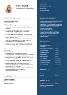 Lebenslauf-Vorlage für Haustürvertriebsmitarbeiter*in #2