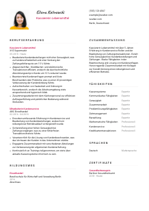 Lebenslauf-Vorlage für Kassierer*in Lebensmittel #2