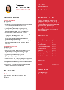 Lebenslauf-Vorlage für Kassierer*in Lebensmittel #3