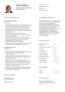 Lebenslauf-Vorlage für Stellvertretende*r Filialleiter*in im Einzelhandel #1