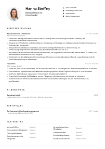 Lebenslauf-Muster für Betriebsleiter*in im Einzelhandel