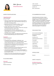 Lebenslauf-Vorlage für Verkaufskassierer*in #2