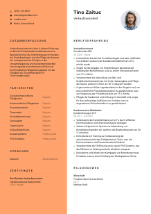 Lebenslauf-Vorlage für Verkaufsassistent*in #3