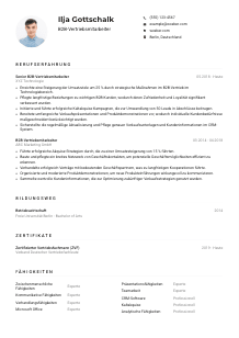 Lebenslauf-Muster für B2B-Vertriebsmitarbeiter*in