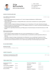 Lebenslauf-Vorlage für B2B-Vertriebsmitarbeiter*in #3