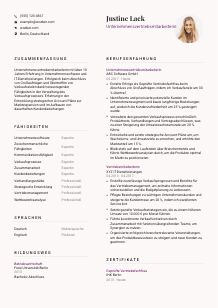 Lebenslauf-Vorlage für Unternehmensvertriebsmitarbeiter*in #3