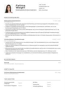 Lebenslauf-Vorlage für Medizingerätevertriebsmitarbeiter*in #2