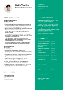 Lebenslauf-Vorlage für Medizinvertriebsmitarbeiter*in #2