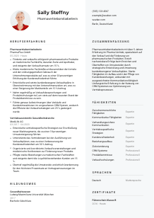 Lebenslauf-Vorlage für Pharmavertriebsmitarbeiter*in #2