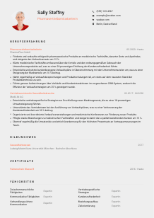 Lebenslauf-Vorlage für Pharmavertriebsmitarbeiter*in #3