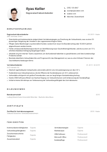 Lebenslauf-Muster für Regionalvertriebsmitarbeiter*in