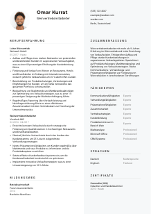Lebenslauf-Vorlage für Weinvertriebsmitarbeiter*in #2