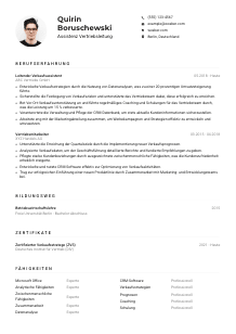 Lebenslauf-Muster für Assistenz Vertriebsleitung