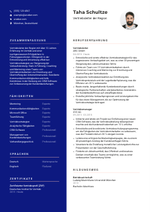 Lebenslauf-Vorlage für Vertriebsleiter*in der Region #3